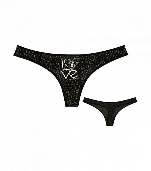 Стрінги жіночі з принтом LOVE