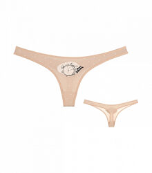 Жіночі стрінги з принтом Годинник