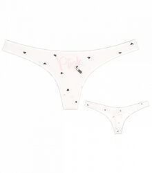 Жіночі стрінги з принтом Pink