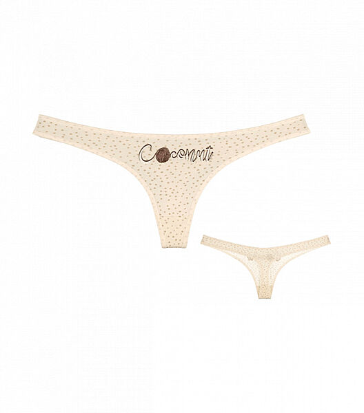 Труси жіночі стрінги з принтом Кокос Coconut