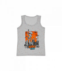 Майка з принтом робот для хлопчика