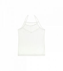 Ажурна майка для дівчинки на тонких бретелях