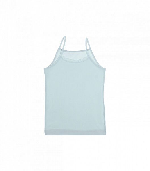 Ажурна майка для дівчинки на тонких бретелях