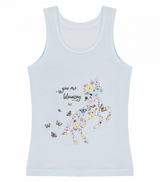 Майка наширокихбретелях зпринтом для дівчаток