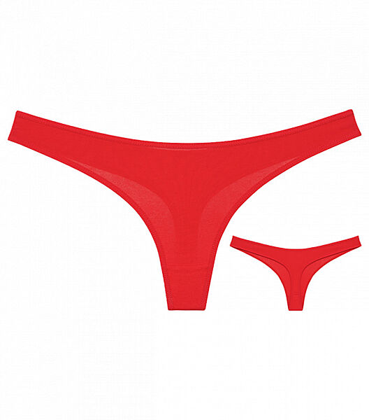 Труси стрінги червоні низька посадка