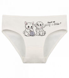 Дитячі сліпи для дівчинки з принтом Кошеня та Цуценя