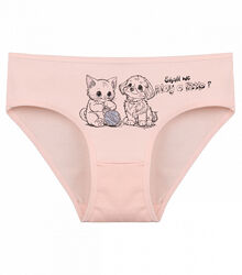 Дитячі сліпи для дівчинки з принтом Кошеня та Цуценя