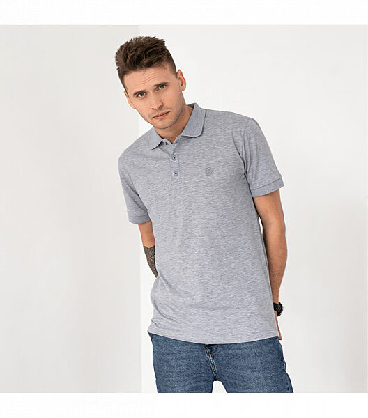 Однотонна футболка чоловіча поло