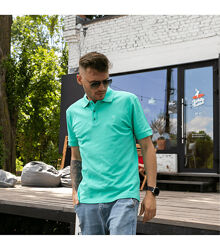 Однотонна футболка чоловіча поло