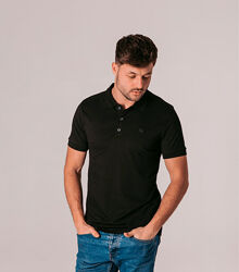 Однотонна футболка чоловіча поло