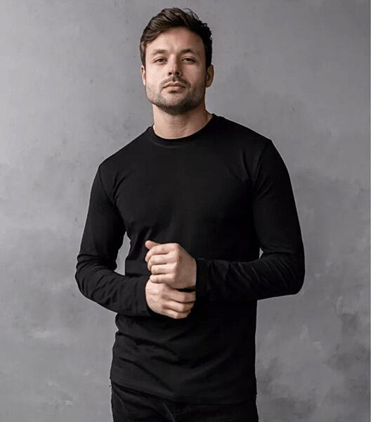 Чоловічий однотонний лонгслів