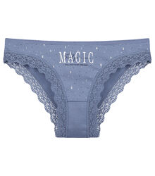 Ажурні труси сліпи з принтом MAGIC