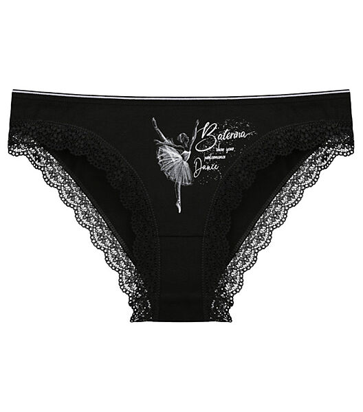 Ажурні труси сліпи з принтом Балерина