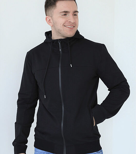 Чоловіча кофта на замку з капюшоном