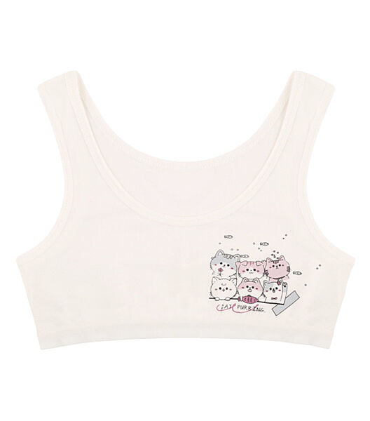 Топ для дівчинки з принтом Cat Purring
