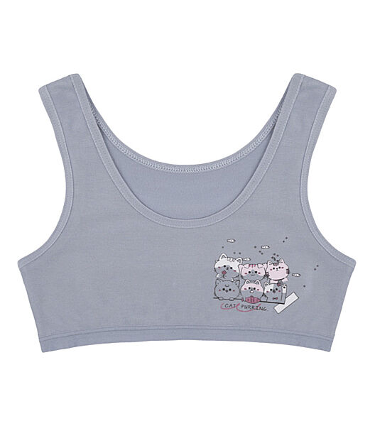 Топ для дівчинки з принтом Cat Purring