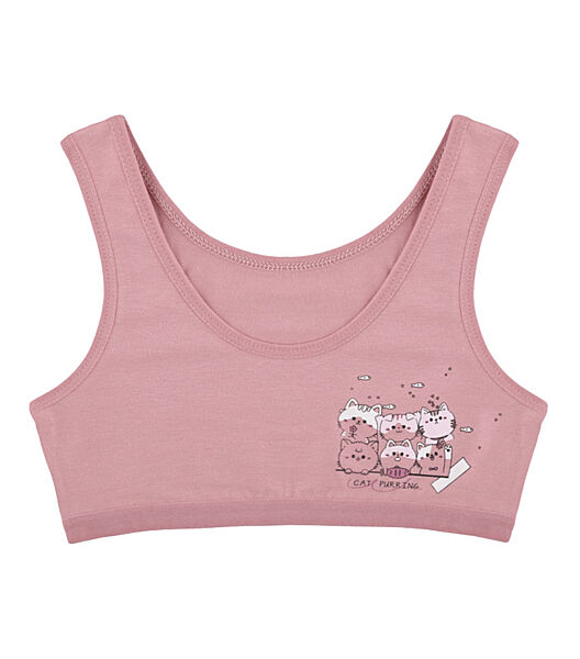 Топ для дівчинки з принтом Cat Purring