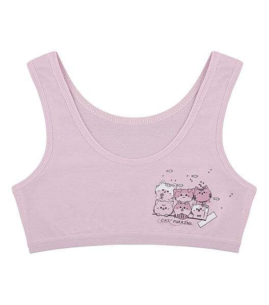 Топ для дівчинки з принтом Cat Purring