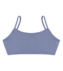 Підлітковий однотонний топ на тонких бретельках для дівчаток