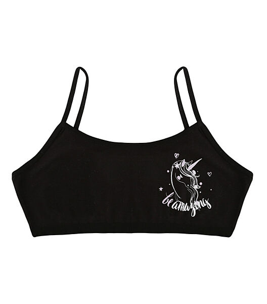 Підлітковий топ на тонких бретельках з принтом Be Amazing