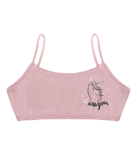 Підлітковий топ на тонких бретельках з принтом Be Amazing