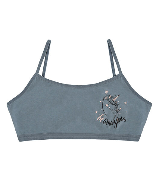 Підлітковий топ на тонких бретельках з принтом Be Amazing