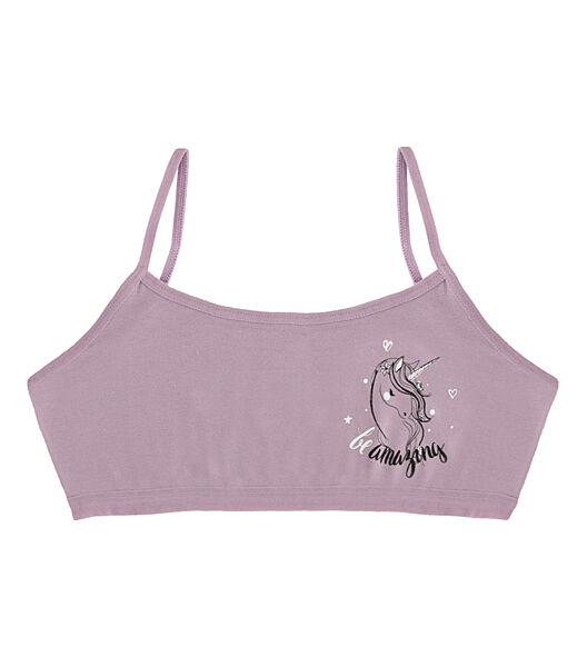 Підлітковий топ на тонких бретельках з принтом Be Amazing