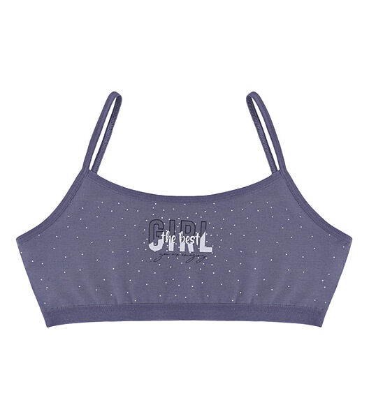 Підлітковий топ на тонких бретельках з принтом GIRL