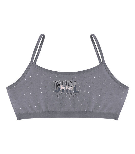 Підлітковий топ на тонких бретельках з принтом GIRL