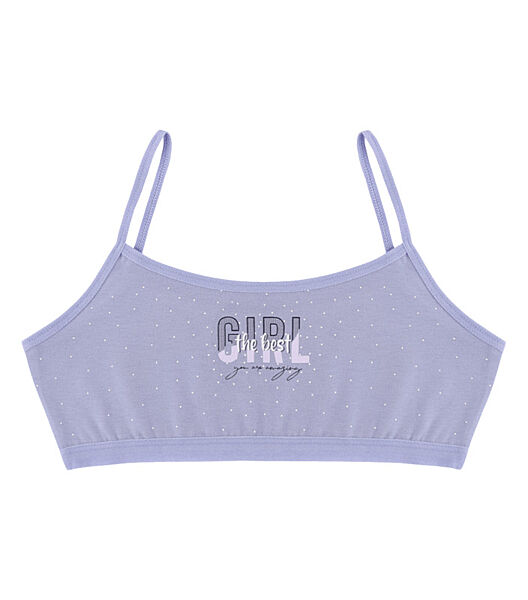 Підлітковий топ на тонких бретельках з принтом GIRL