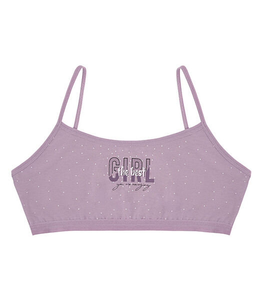 Підлітковий топ на тонких бретельках з принтом GIRL