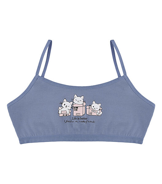 Підлітковий топ на тонких бретельках з принтом Life is Better