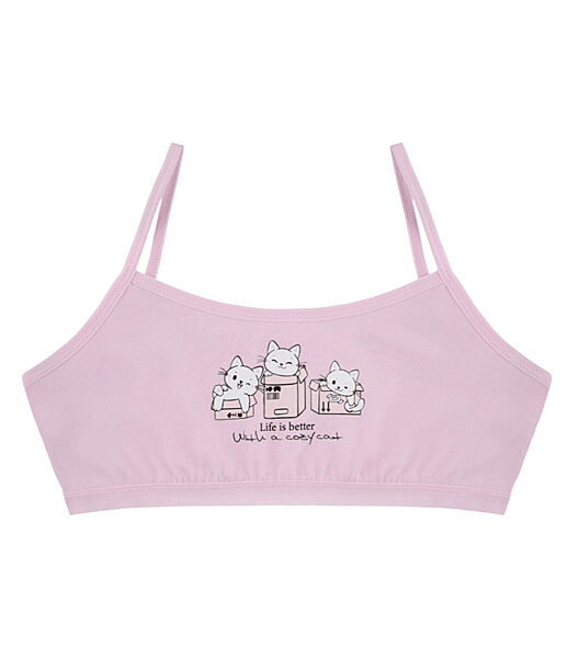 Підлітковий топ на тонких бретельках з принтом Life is Better