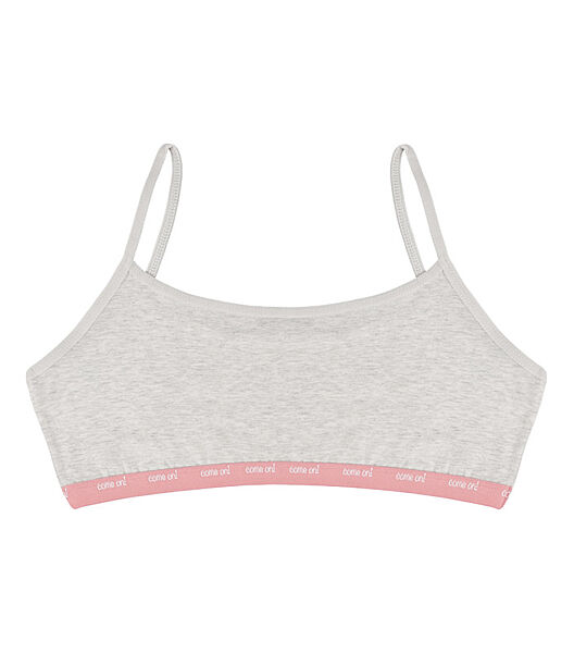 Підлітковий топ на тонких бретельках із написом Come On