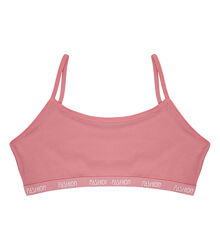 Підлітковий топ на тонких бретельках із написом FASHION