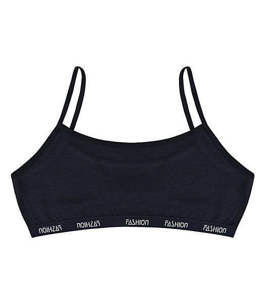 Підлітковий топ на тонких бретельках із написом FASHION