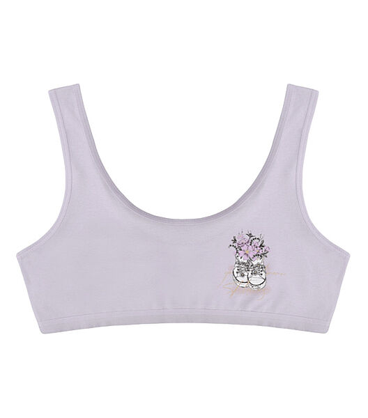 Підлітковий топ з принтом на широких бретельках