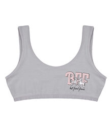 Підлітковий топ з принтом Best Friend Forever на широких бретельках