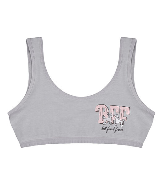 Підлітковий топ з принтом Best Friend Forever на широких бретельках