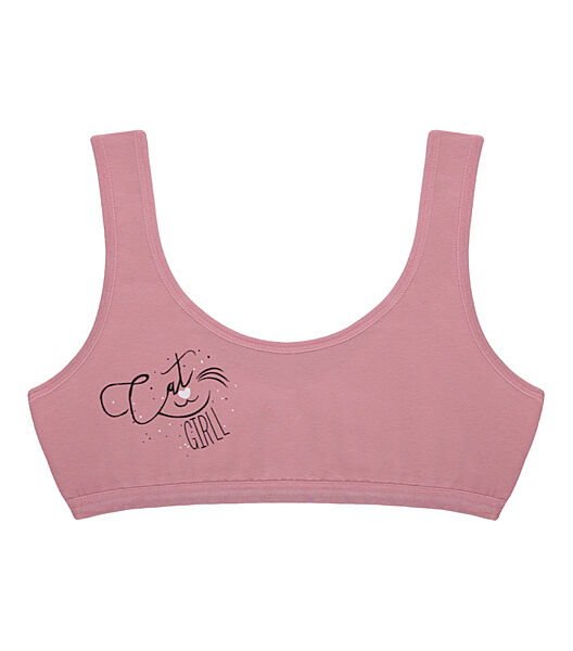 Підлітковий топ з принтом Cat GIRLL на широких бретельках