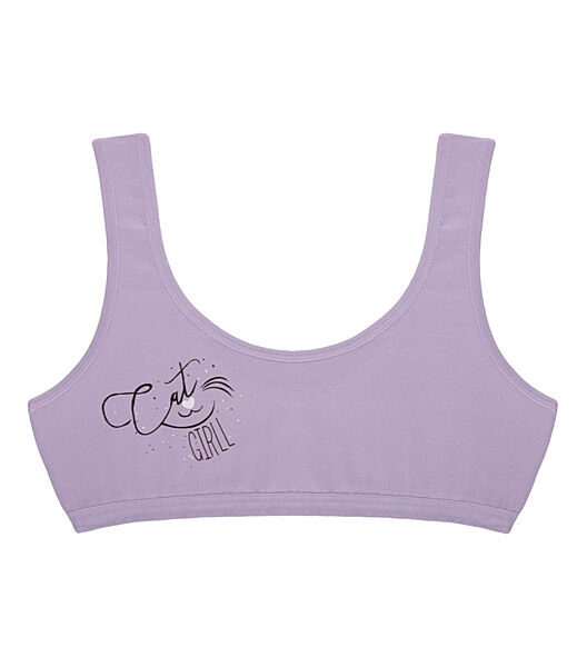 Підлітковий топ з принтом Cat GIRLL на широких бретельках