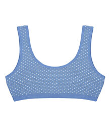 Підлітковий топ з малюнком Сердечки на широких бретельках