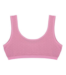 Підлітковий топ з малюнком Сердечки на широких бретельках