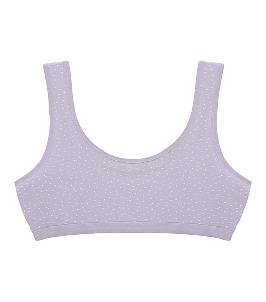 Підлітковий топ з малюнком Сердечки на широких бретельках