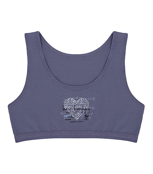 Підлітковий топ на широких бретельках з малюнком Серце