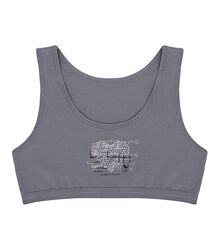 Підлітковий топ на широких бретельках з малюнком Серце