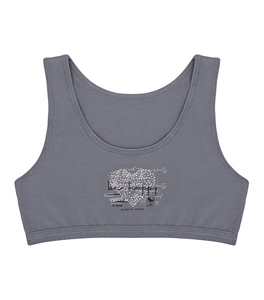 Підлітковий топ на широких бретельках з малюнком Серце