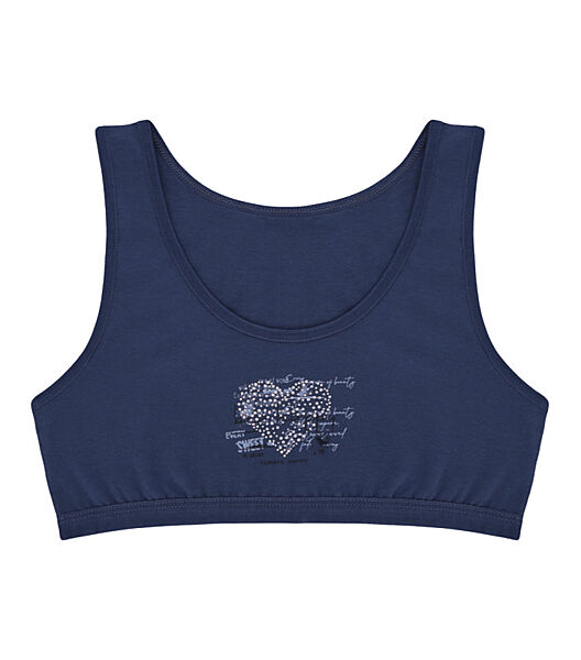 Підлітковий топ на широких бретельках з малюнком Серце