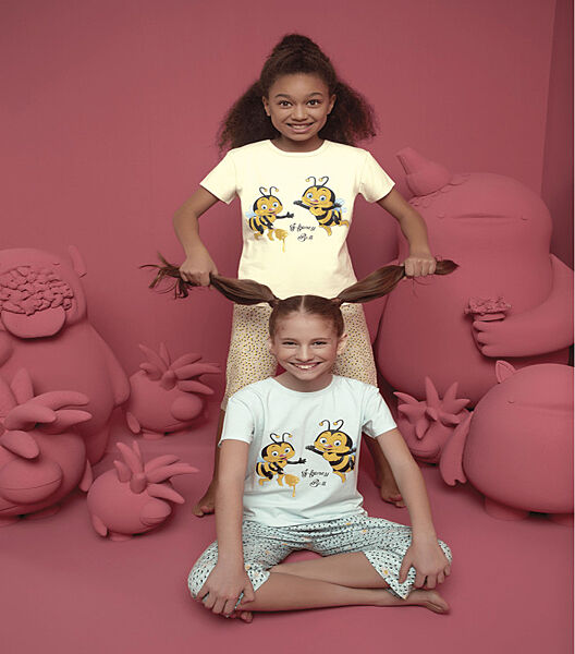 Піжама футболка з принтом і капрі