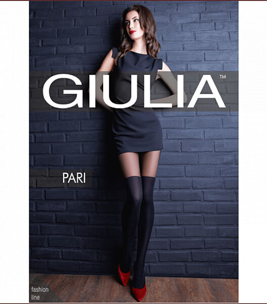 М&acuteякі еластичні колготки з імітацією чулків PARI 60 16